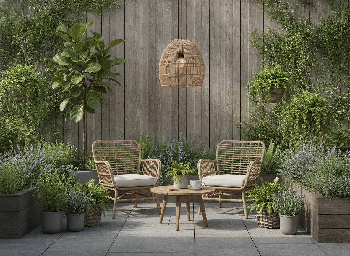 Mobilier, éclairage et végétation : les 3 piliers d'une terrasse réussie